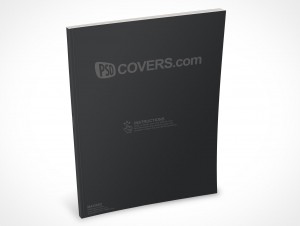 Magazine Mockup Standing 330° Angle Front Cover in Magazine Catalog