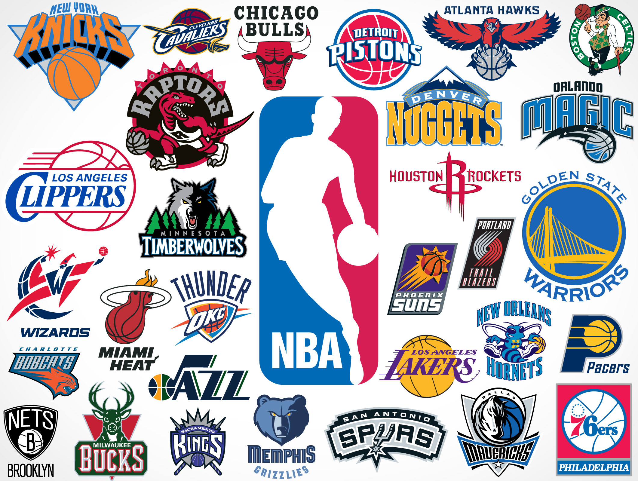 NBA Team Vector Logos Market Your PSD Mockups For Logos