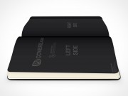 PSD Mockup hardcover moleskine side view