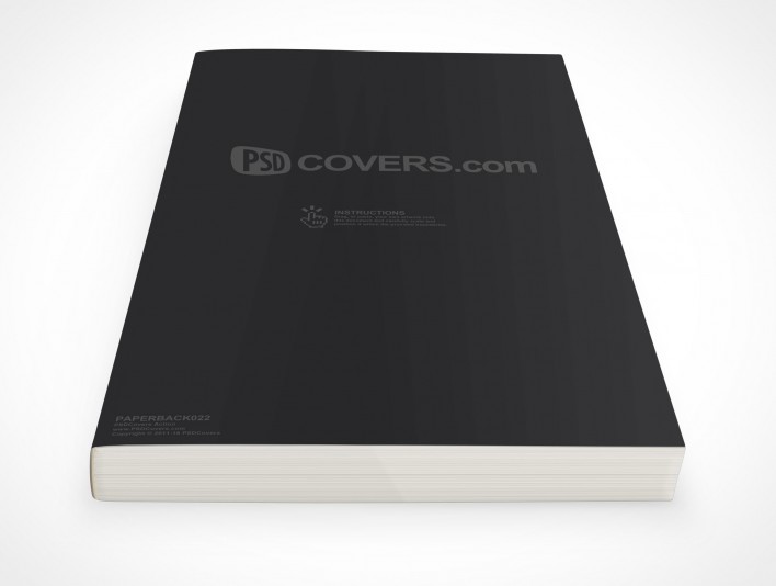 PSD Mockup Template Softcover Handbook eBook