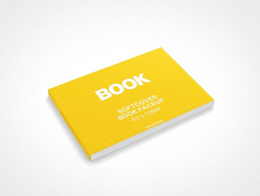 A5 Landscape Book 213 is a blank mockup for your book designs