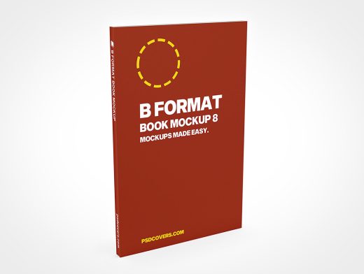 B Format Book Mockup 8 Helps Preview Your Designs In Seconds