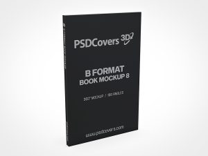 B Format Book Mockup 8 Helps Preview Your Designs In Seconds