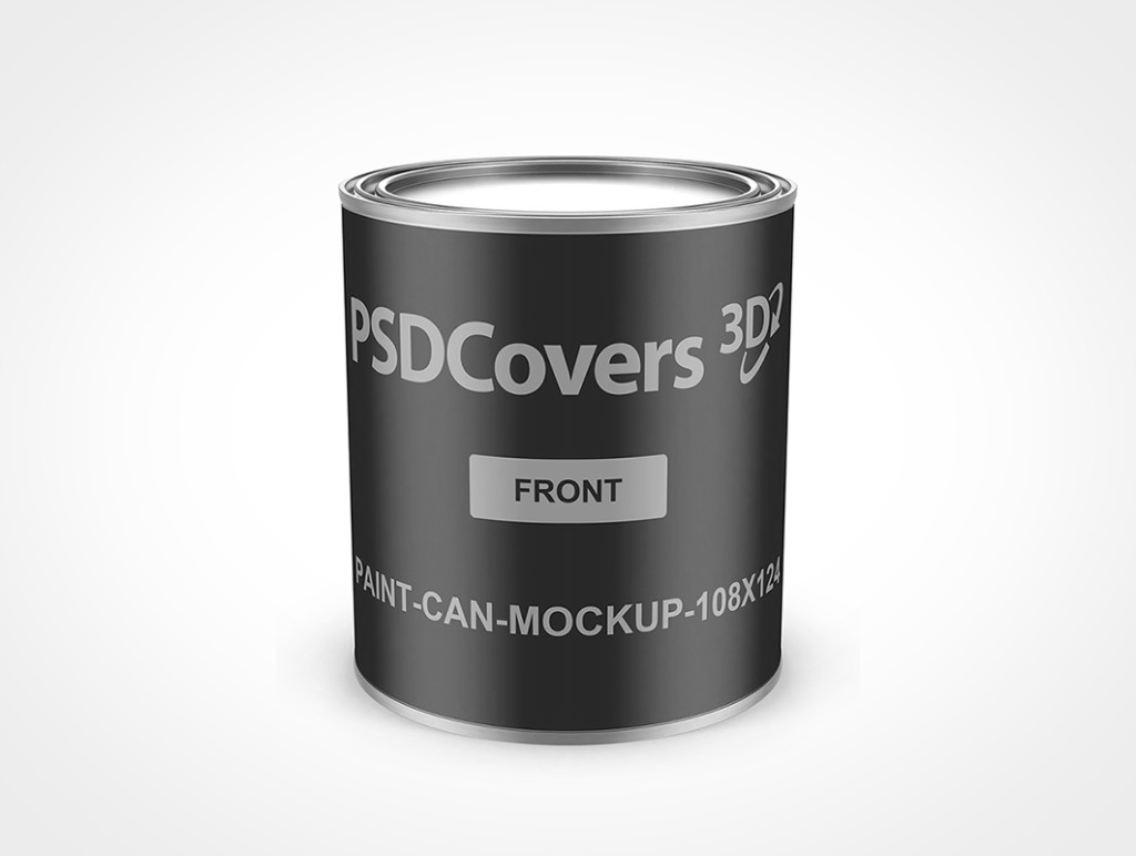 Download Steel Paint Can Mockup • PSDCovers • Mockups Made Easy!