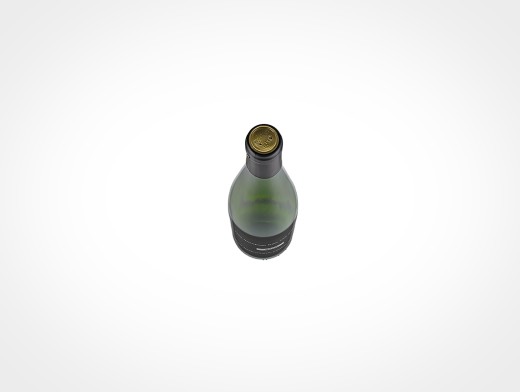 Download Wine Bottle Alsace Green Glass Psd Mockup Psd Mockups